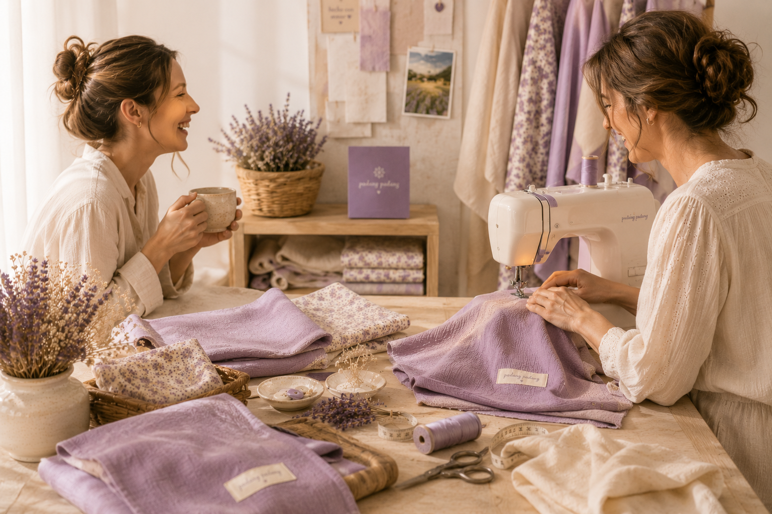 chicas cosiendo